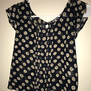 Sheer Sunflower Blouse